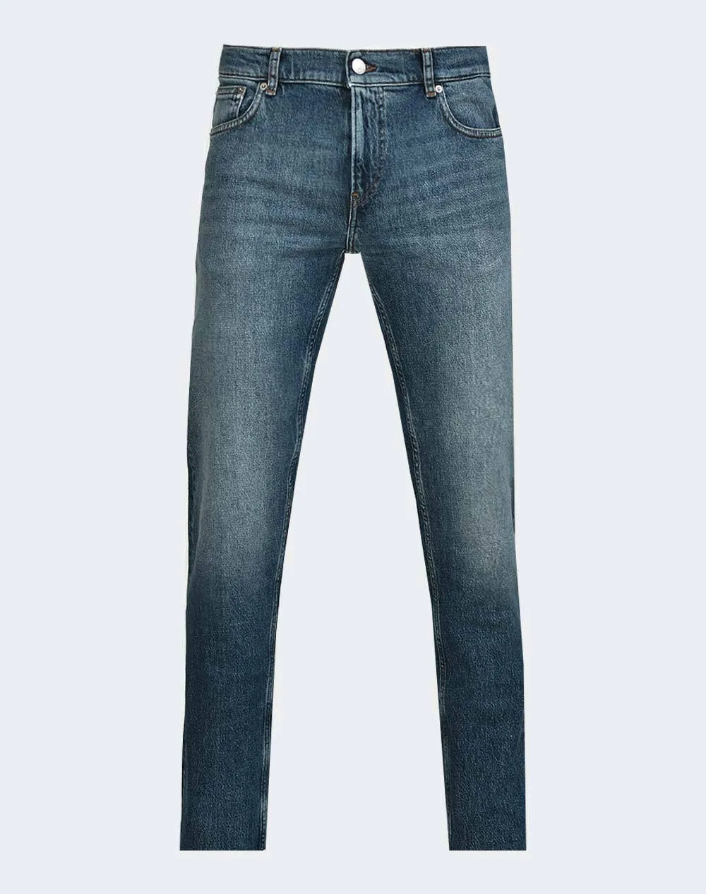 TRUSSARDI 5 pocket slim tapered denim pants, close fit