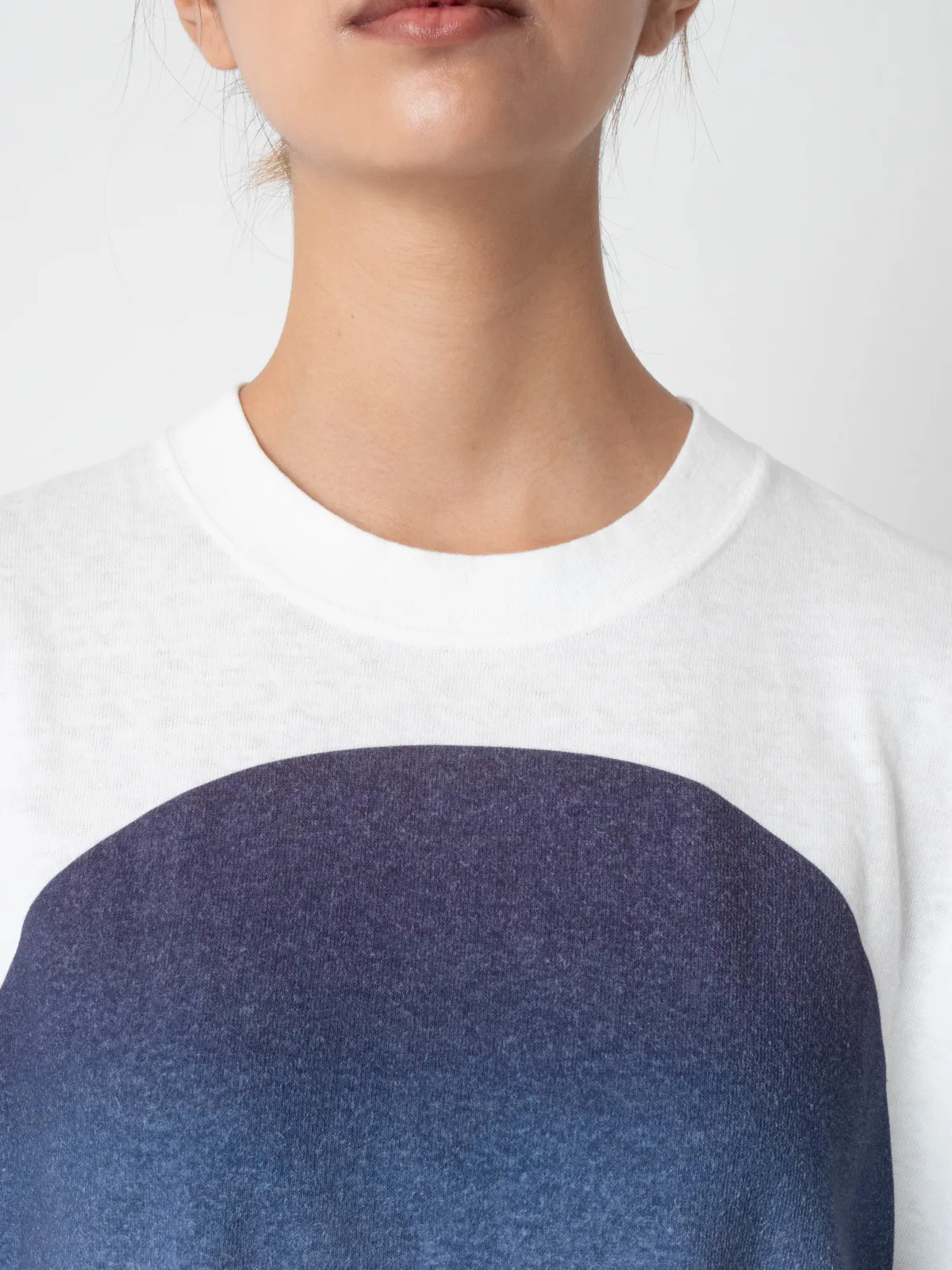 Blue Unisex Knitted Cotton Tee