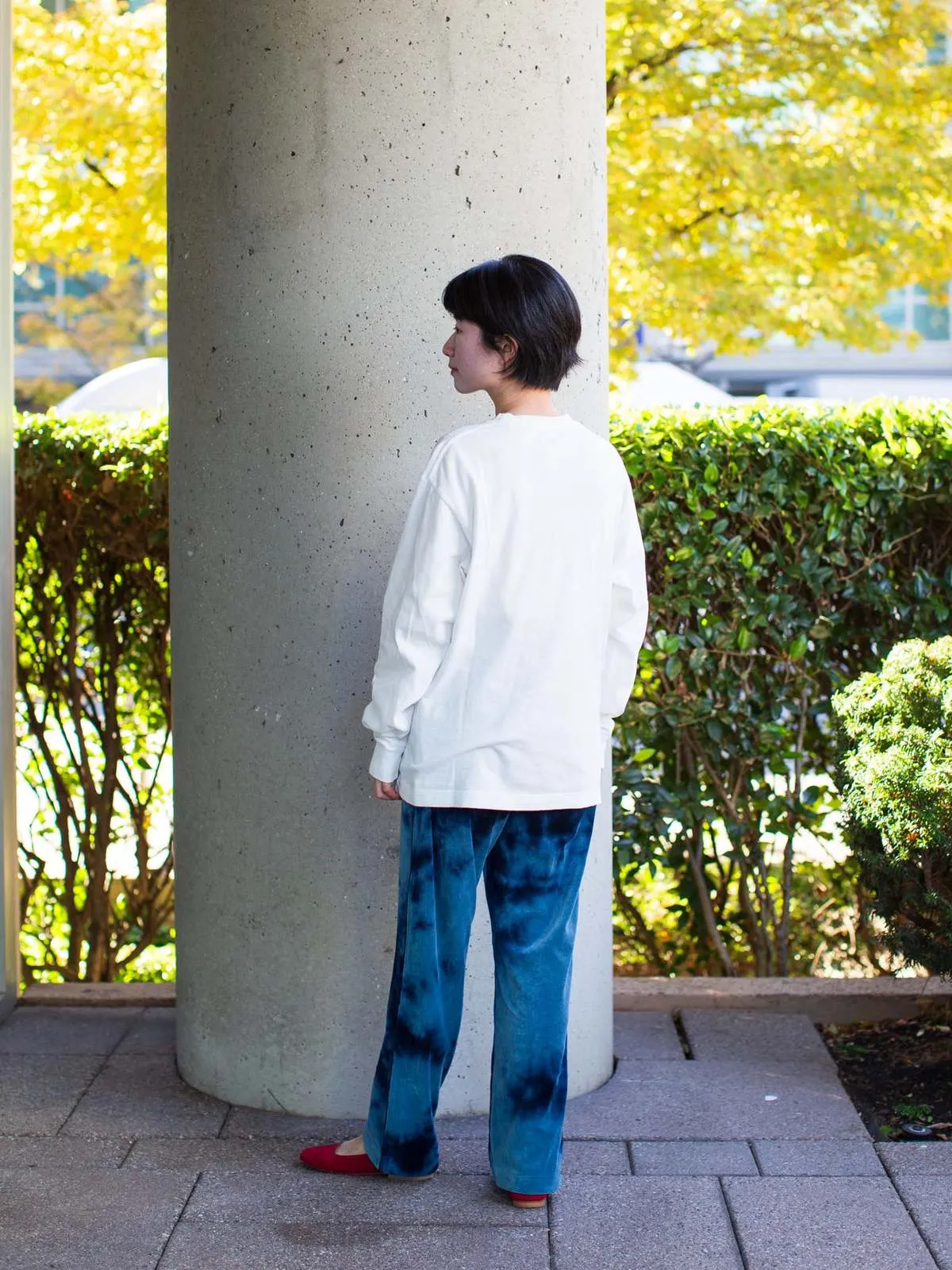 Blue Unisex Knitted Cotton Tee