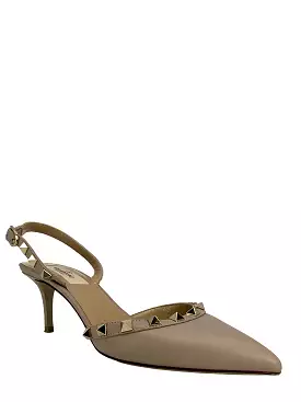 Valentino Rockstud Slingback Kitten Heel Pumps Size 6 - Buy Online Now