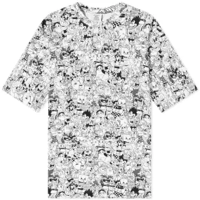 VETEMENTS Oversize Cartoon Mania Black & White Tee