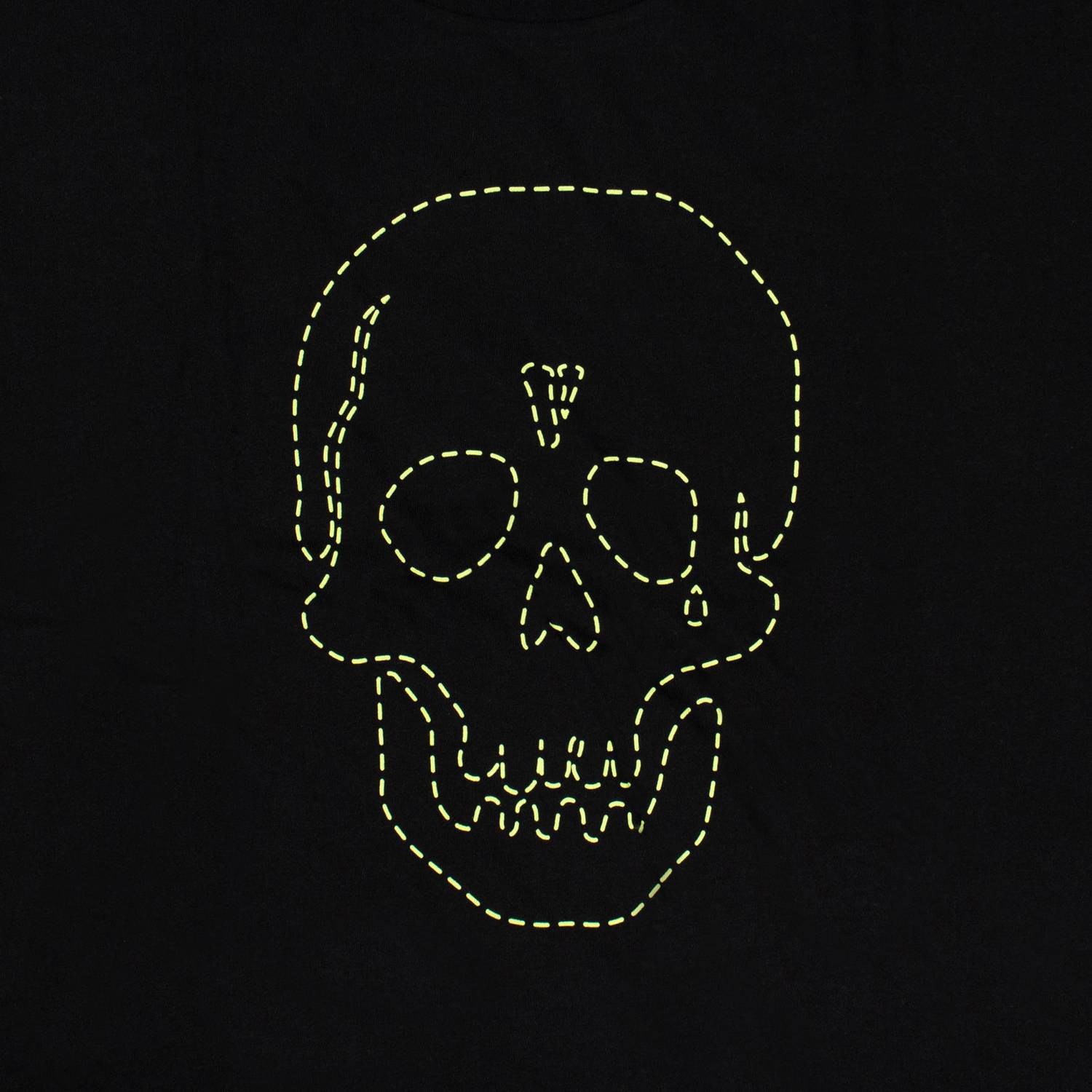 VLONE NEIGHBORHOOD Green Skull T-Shirt Black