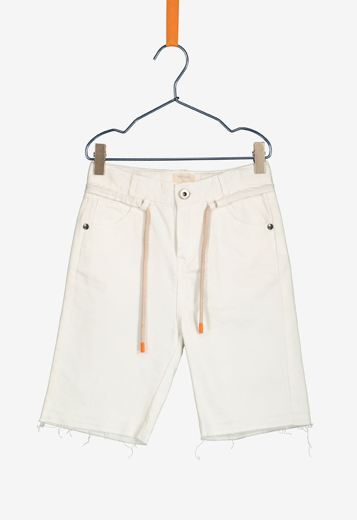 White Denim Shorts