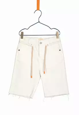 White Denim Shorts