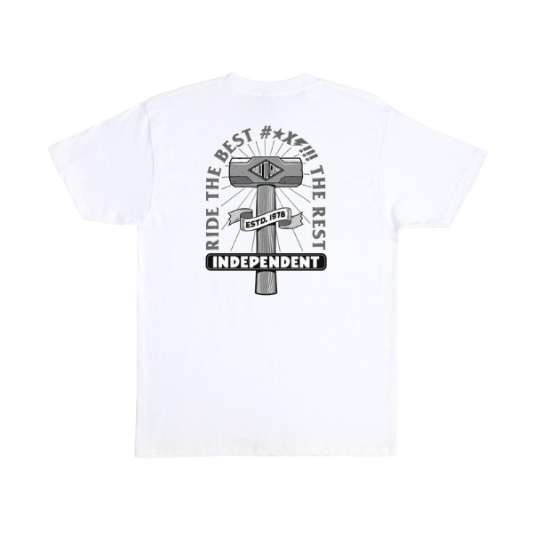 White Independent Sledge T-Shirt - RTB