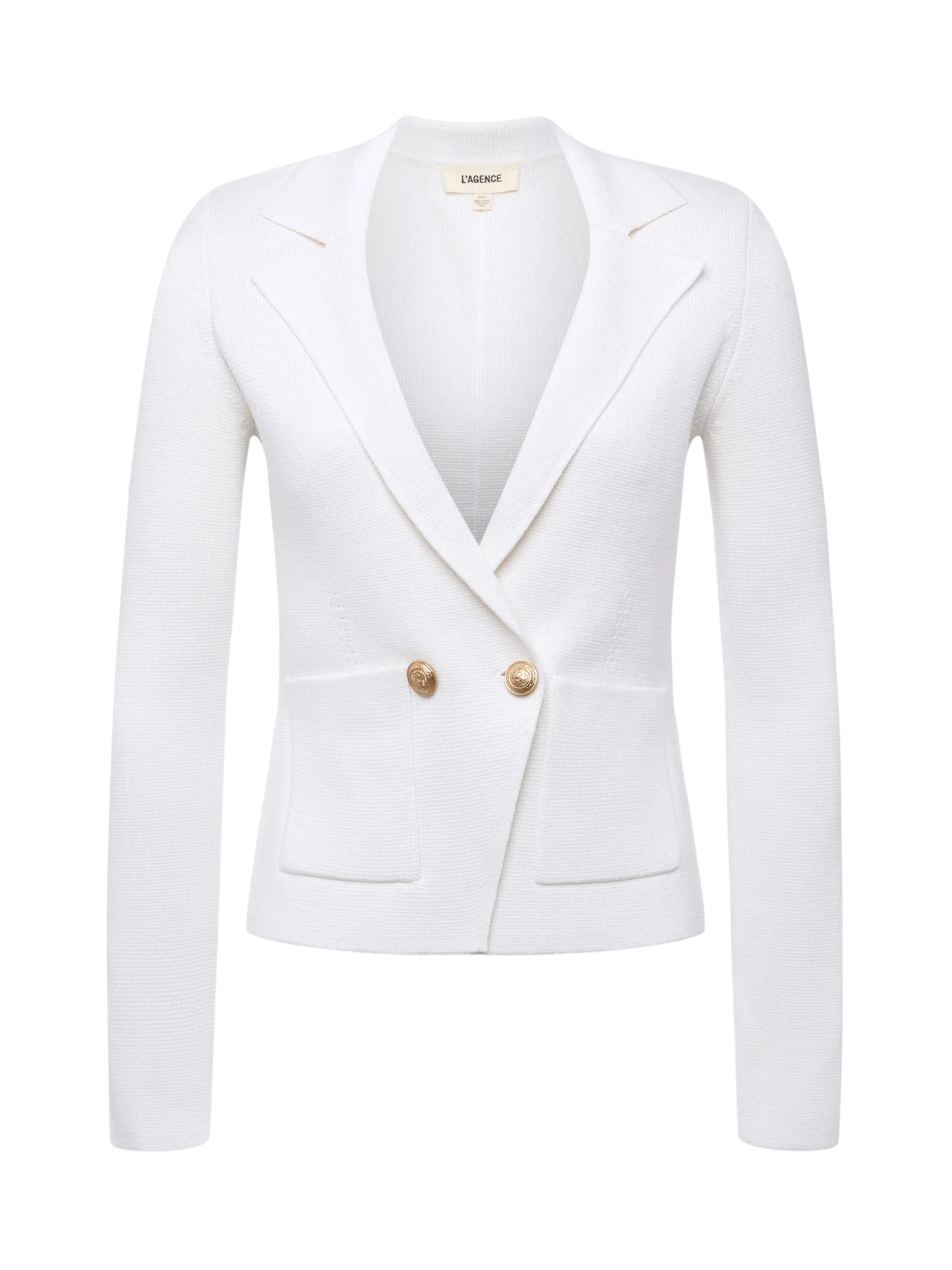 White Sofia Knit Blazer