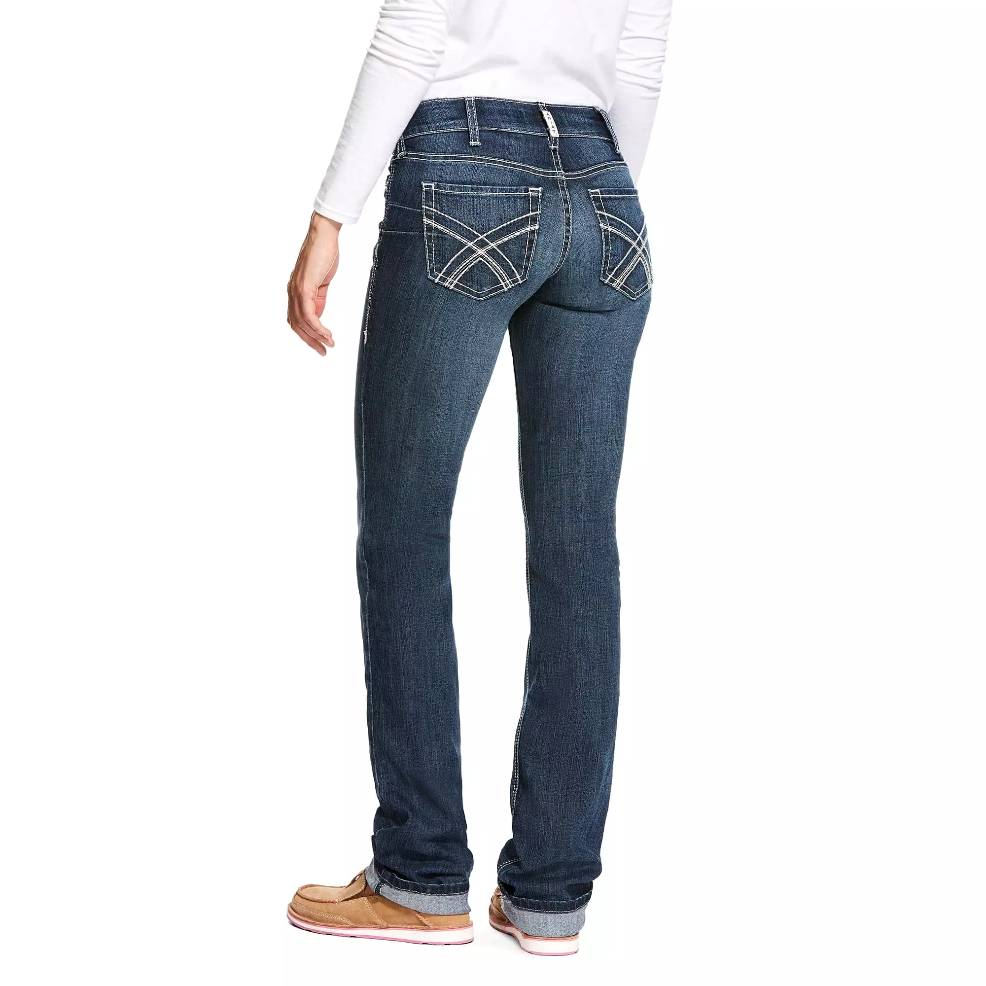 Women's Ariat R.E.A.L Low Rise Straight Leg Jeans Kylie Gemstone - Buy Online at Great Prices!