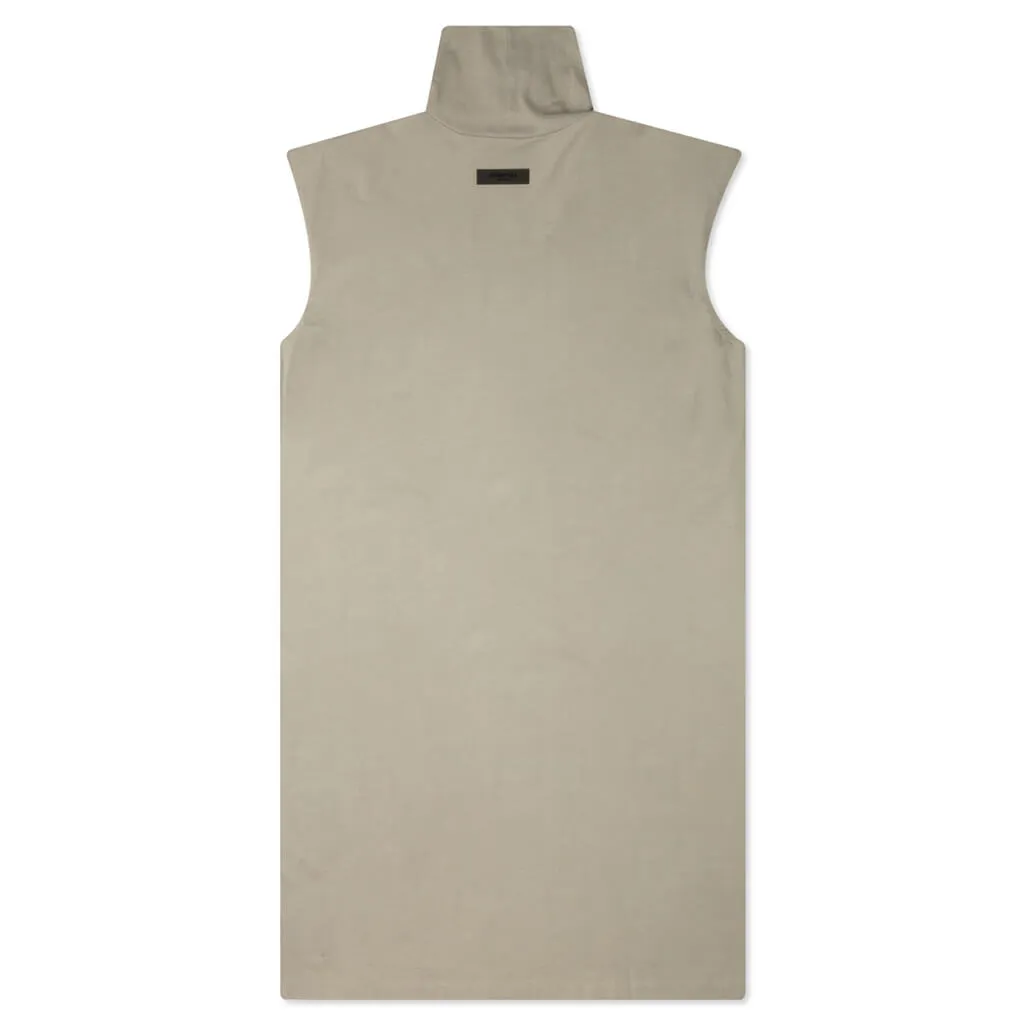 Sleeveless Women's Dress - Seal