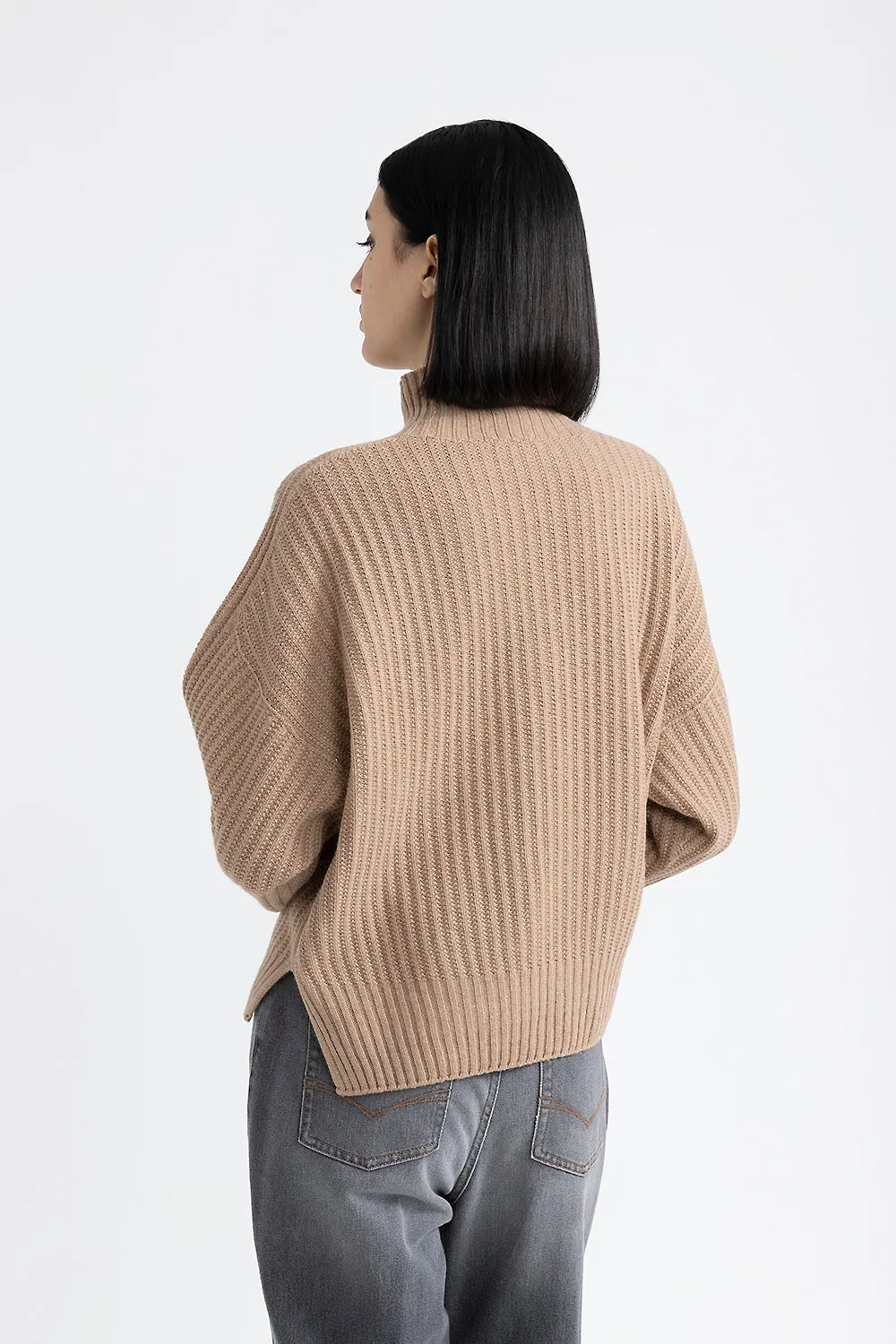 Wool Silk Cashmere Lurex Sweater