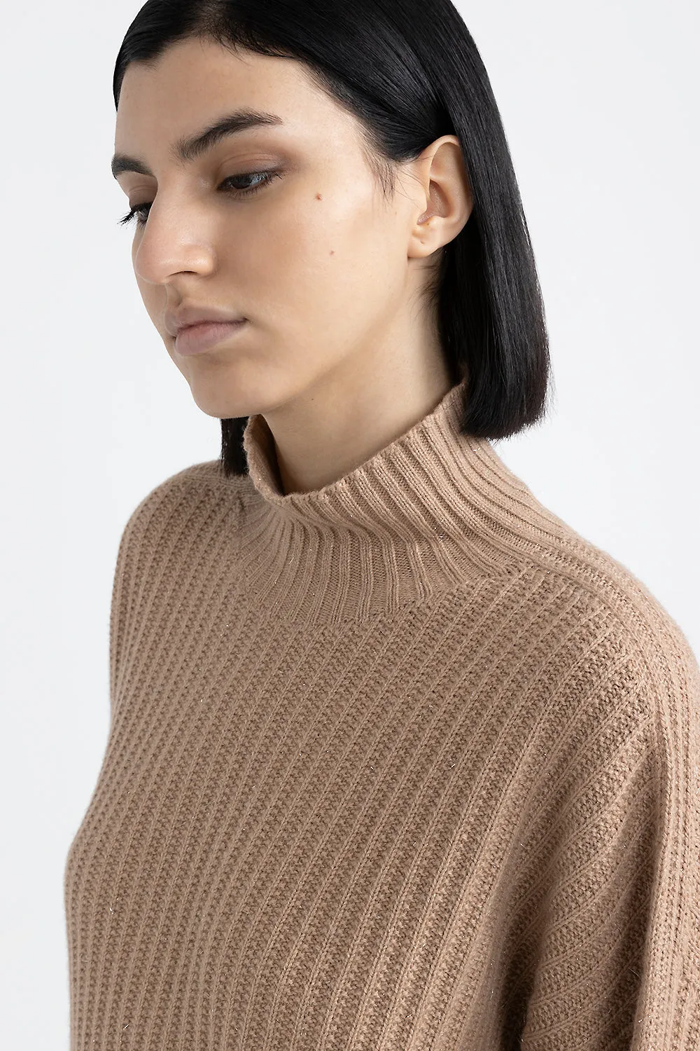 Wool Silk Cashmere Lurex Sweater