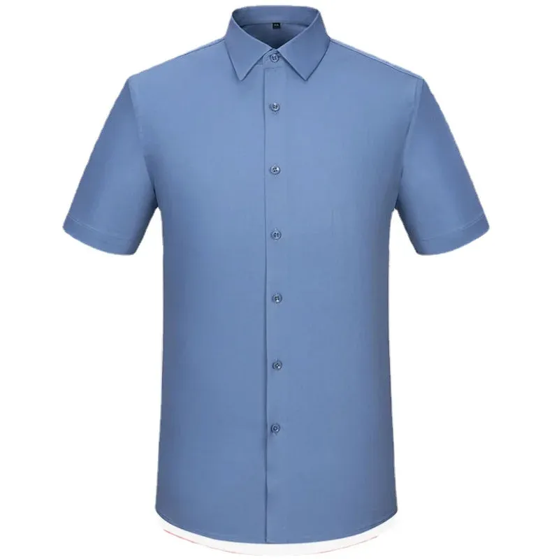 Bamboo Fiber Short Sleeve Male Dress Shirts from Xituodai