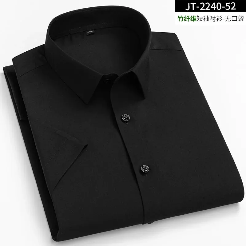 Bamboo Fiber Short Sleeve Male Dress Shirts from Xituodai