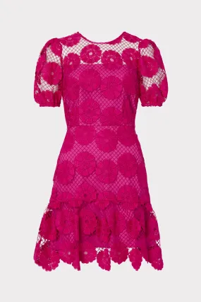 Yasmin Daisy Lace Dress - Women's Floral Summer Dress