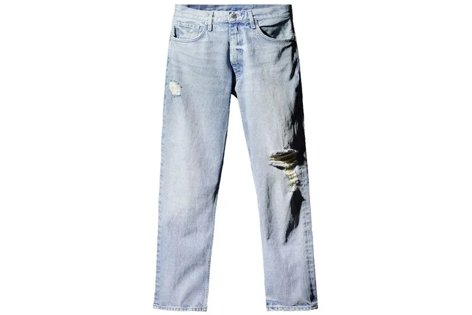 Blue 5 Pocket Denim Pants by Yeezy Gap Engineered by Balenciaga