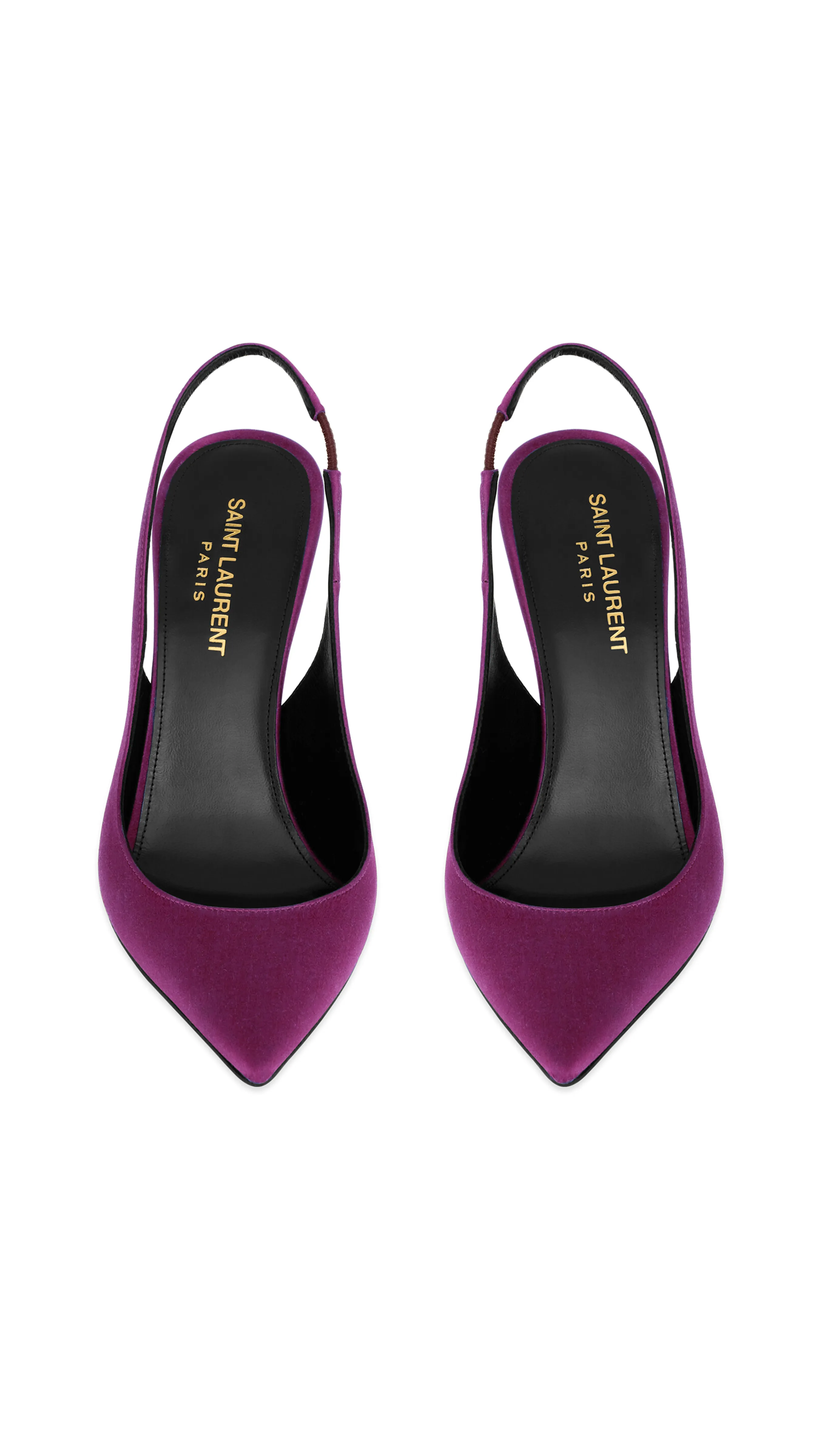 Prune Zoe Slingback Pump in Crepe Satin